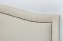 Ver imagem 3 de Cabeceira Queen Para Cama Box Curva Luxo 160x60 Suede Off White - Prata