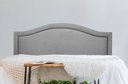Ver imagem 1 de Cabeceira Queen para Cama Box Curva Luxo 160x60 Suede Cinza - Tachas Fumê