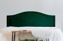 Ver imagem 1 de Cabeceira Queen para Cama Box Curva Luxo 160x60 Veludo Verde - Tachas Fumê