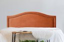 Ver imagem 1 de Cabeceira Queen para Cama Box Curva Luxo 160x60 Veludo Terracota - Fumê