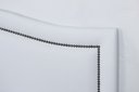 Ver imagem 3 de Cabeceira King para Cama Box Curva Luxo 193x60 Courino Branco - Tachas Fumê