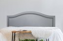 Ver imagem 1 de Cabeceira King para Cama Box Curva Luxo 193x60 Courino Cinza - Tachas Fumê