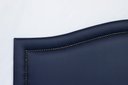 Ver imagem 3 de Cabeceira King para Cama Box Curva Luxo 193x60 Courino Azul - Tachas Fumê