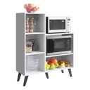 Ver imagem 4 de Balcão Retrô para Forno e Microondas com Fruteira Multimóveis CR20095 Branco