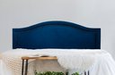 Ver imagem 1 de Cabeceira King para Cama Box Curva Luxo 193x60 Suede Azul - Tachas Fumê