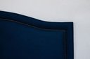 Ver imagem 3 de Cabeceira King para Cama Box Curva Luxo 193x60 Suede Azul - Tachas Fumê