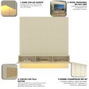 Ver imagem 2 de Home para TV 230 Majestade Native Tela Rattan Off White - Gelius
