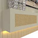 Ver imagem 4 de Home para TV 230 Majestade Native Tela Rattan Off White - Gelius