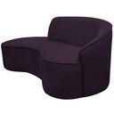 Ver imagem 6 de Sofá Curvo 02 Lugares 150cm Braço Esquerdo Eron Veludo Roxo - CasaePoltrona
