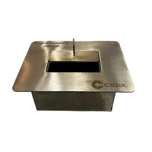 Lareira Ecológica Queimador Cozix em Aço Inox 304 30cm