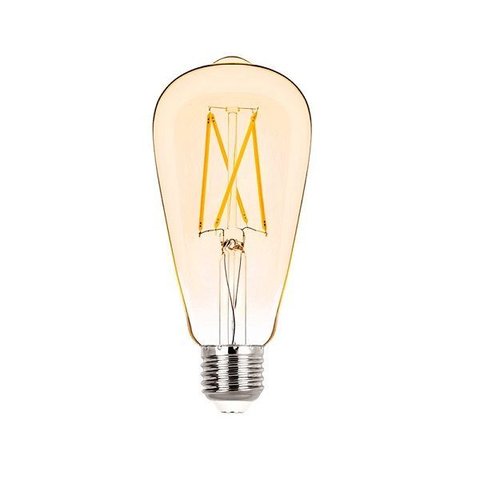 Lâmpada Filamento Led St64 2w Âmbar 200lm-stella