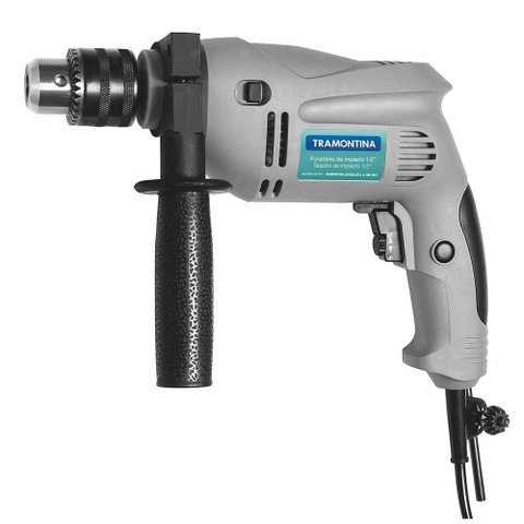 Furadeira de Impacto 500w 1-2" com Empunhadura Auxiliar 220v - Tramontina