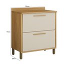 Ver imagem 4 de Balcão de Cozinha Torino 80cm Cinamomo/off White com Tampo Mdp - Valdemóveis