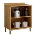 Ver imagem 3 de Balcão de Cozinha Torino 80cm Cinamomo/off White com Tampo Mdp - Valdemóveis