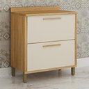 Ver imagem 2 de Balcão de Cozinha Torino 80cm Cinamomo/off White com Tampo Mdp - Valdemóveis