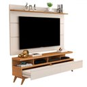 Ver imagem 3 de Rack com Painel para Tv até 60 Polegadas Cruise 2 Gavetas Nature/off White - Pnr Móveis