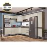 Cozinha Modulada de Canto Completa Athena - 9 Peças Itaúba Off White - Megasul - 3