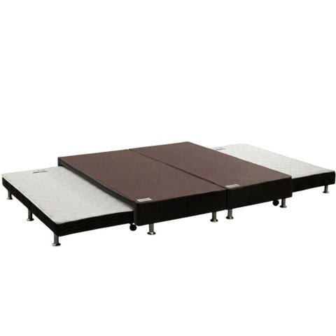 Cama Box c/Auxiliar Queen Ortobom Corano Black 176x188