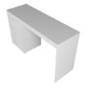 Ver imagem 7 de Mesa Escrivaninha 176,5x78,5cm com 3 Gavetas Branco BDI98