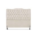 Ver imagem 3 de Cabeceira de Cama Box Casal 140 Cm Dunas - Veludo Bege