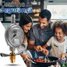 Regulador Registro de Gás de Cozinha Blindado Vazão 1kg/h + Mangueira 1,2m com Abraçadeiras | Alianç - 9