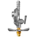 Ver mais imagens de Regulador Registro de Gás de Cozinha Blindado Vazão 1kg/h + Mangueira 1,2m com Abraçadeiras | Alianç