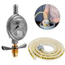 Ver imagem 6 de Regulador Registro de Gás de Cozinha Blindado Vazão 1kg/h + Mangueira 1,2m com Abraçadeiras | Alianç
