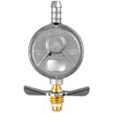 Ver imagem 1 de Regulador Registro de Gás de Cozinha Blindado Vazão 1kg/h + Mangueira 1,2m com Abraçadeiras | Alianç