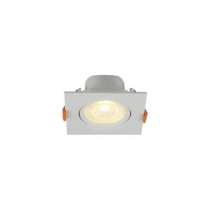 Spot de Led Blumenau Slim Quadrado 3w Bivolt 3000k Luz Amarela