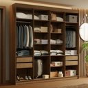 Ver imagem 1 de Guarda-roupa Closet 4 Gavetas 216 Cm Venus Madesa Rustic