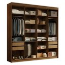 Ver imagem 2 de Guarda-roupa Closet 4 Gavetas 216 Cm Venus Madesa Rustic