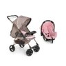Carrinho Bebê Milano Travel System Bebê Conforto Cap Rosa - 1