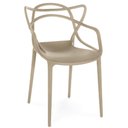 Ver imagem 4 de Kit 4 Cadeiras de Jantar Allegra Prática Empilhável - Nude