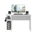Ver imagem 3 de Mesa para Computador Gamer Escritório Mdp Qmovi: Branco