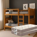 Ver imagem 1 de Beliche Adulto ou Infantil com 02 Colchões D33 Grade Robusta Reforçada com Proteção Completa