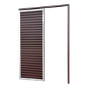 Ver imagem 1 de Porta de Correr Suspensa Veneziana Dir L.25 Mix Corten 210x70 Brimak