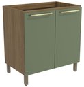 Ver imagem 1 de Armário de Cozinha Balcão 2 Portas 80cm com Pés M623 Botanic Kappesberg