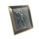 Ver imagem 2 de Quadro Adorno De Mesa Metal São Miguel Arcanjo Com Oração Prateado