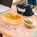 Ver imagem 6 de Marmita Elétrica Portátil Bivolt para Casa Carro e Caminhão Cor:preto