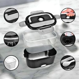 Marmita Elétrica Portátil Bivolt para Casa Carro e Caminhão Cor:preto - 7