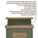Ver imagem 4 de Mesa de Apoio Mdf Sala 43 Cm 4533 Menta Carvalho Arly
