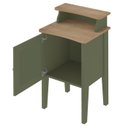 Ver imagem 6 de Mesa de Apoio Mdf Sala 43 Cm 4533 Menta Carvalho Arly
