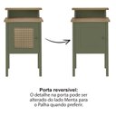 Ver imagem 7 de Mesa de Apoio Mdf Sala 43 Cm 4533 Menta Carvalho Arly
