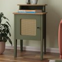 Ver imagem 2 de Mesa de Apoio Mdf Sala 43 Cm 4533 Menta Carvalho Arly