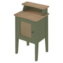 Ver imagem 1 de Mesa de Apoio Mdf Sala 43 Cm 4533 Menta Carvalho Arly
