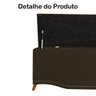 Calçadeira Recamier Baú Casal 140cm Greta Suede Marrom - DS Estofados - 3