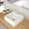 Cuba Banheiro Quadrada Q355W Trevalla Com Válvula Branco - 1