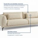 Ver imagem 6 de Sofá Living 3 Lugares com Almofadas 210cm Siena