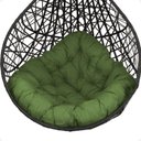 Ver imagem 3 de Balanço Suspenso Ninho Gota com Mosquetão, Mola e Suporte para Ambiente Externo - Preto A5