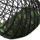 Ver imagem 5 de Balanço Suspenso Ninho Gota com Mosquetão, Mola e Suporte para Ambiente Externo - Preto A5